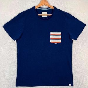 Marine Layer Respun Striped Pocket Short Sleeve Tee - Marge M/L